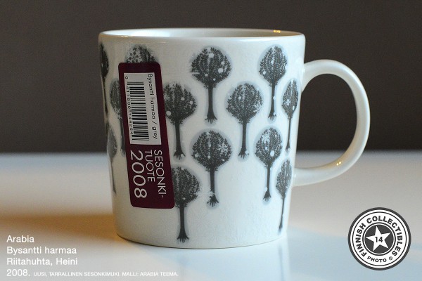 Arabia Bysantti harmaa, muki (2008)