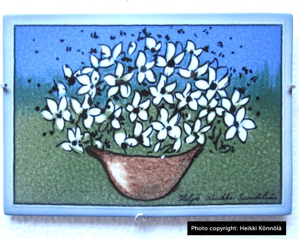 Arabia Heljä Liukko-Sundström seinälaatta 16x11 Iloa ja toivoa (2003)