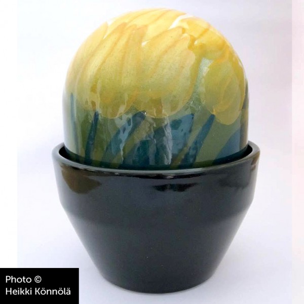 Arabia Heljä Liukko-Sundström Ikikukka Tulppaani, iso, keltainen (1990-luku)