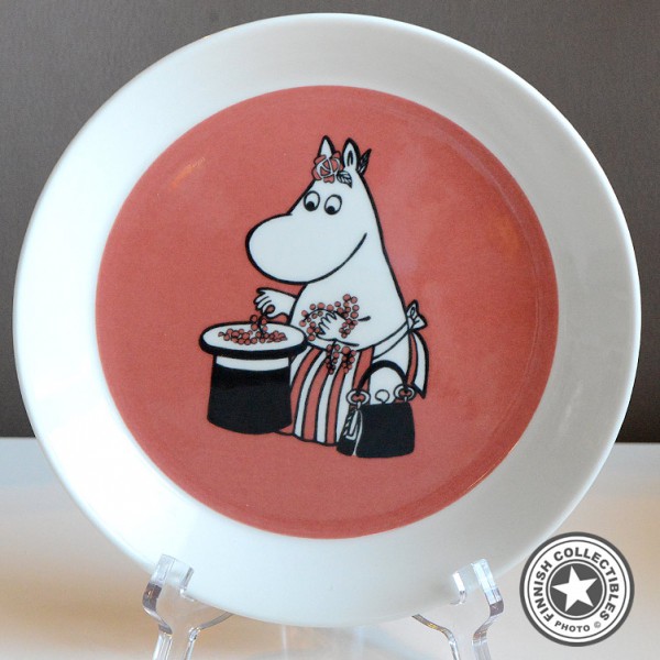 Arabia Muumi matala lautanen Muumimamma ja marjat (2002-2007)