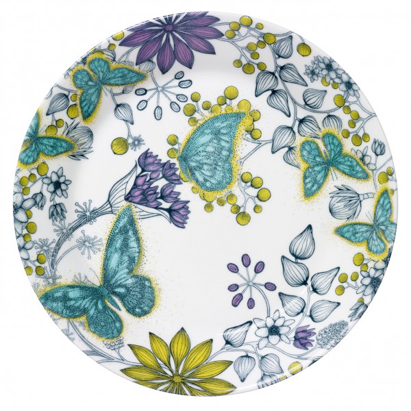 Arabia Runo, lautanen 26 cm matala Neitoperho (2009-2014)