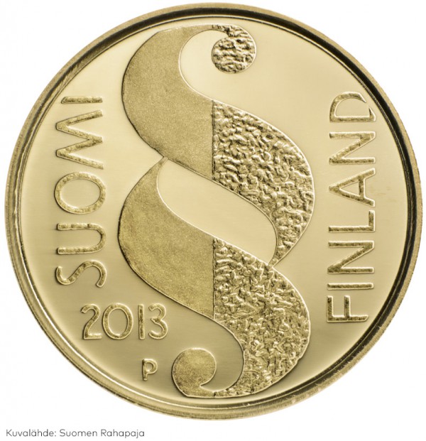 Suomi juhlaraha 100 euroa, Valtionpäivät 1863, kultaraha (2013)
