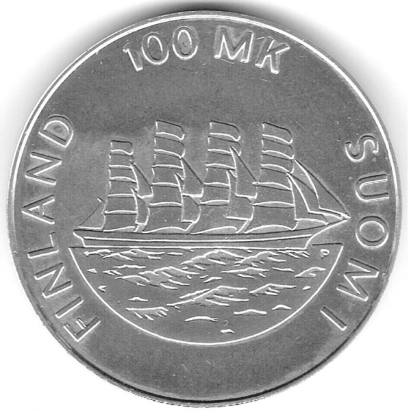 Suomi juhlaraha 100 markkaa, Åland 1921-1991 (1991)