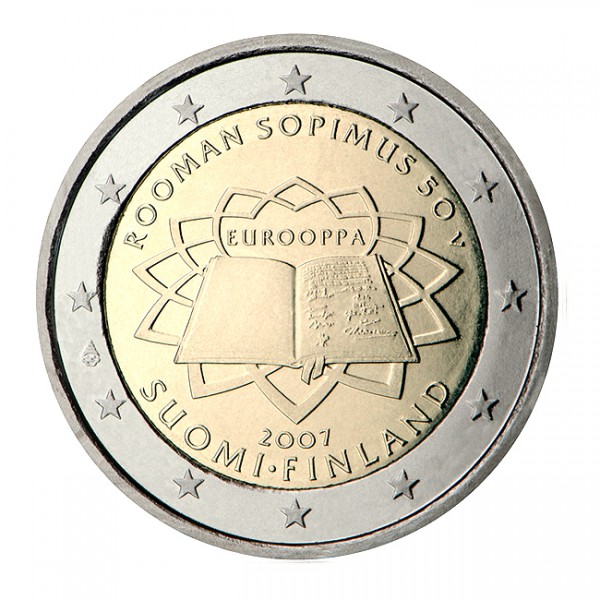 Suomi 2 euroa, Rooman sopimus (2007)