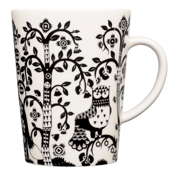 Iittala Taika muki 0,4 l, mustavalkoinen