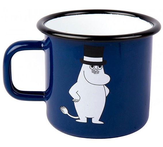 Muurla Muumimuki Retro Muumipappa ja Muumimamma 3,7 dl, emali (2014-)