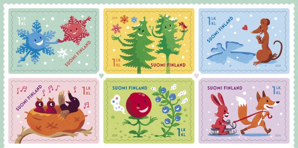 Postimerkki Ystävät yhdessä (19.1.2015)