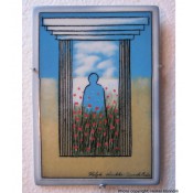 Arabia Heljä Liukko-Sundström seinälaatta 11x16 Ihminen on kaiken mitta, Tehy (2005)