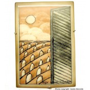 Arabia Heljä Liukko-Sundström seinälaatta 11x16 Peijaksen sairaala (2005)