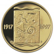Suomi juhlaraha 1000 markkaa, Itsenäinen Suomi 80 v. kultaraha (1997)