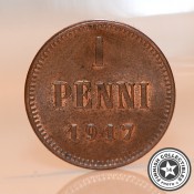 Suomi 1 penni, väliaikainen hallitus (1917)