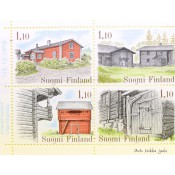 Postimerkki 1979 L849-L858 Suomalaisia talonpoikaisrakennuksia (vihko, merkit)