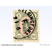 Postimerkki 1 markka 1889, vaakunamerkki