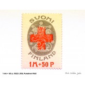 Postimerkki 1 mk + 50 p. Punainen Risti, 1922 L108