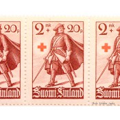 Postimerkki 2 mk + 20 p. Punainen Risti, 1940 L224